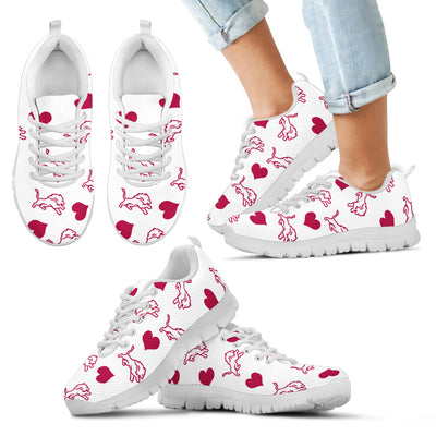 Sweeten Dreamy Love Pattern With Logo Detroit Lions Sneakers