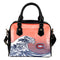 Enormous Wave Fancy Logo Montreal Canadiens Shoulder Handbags