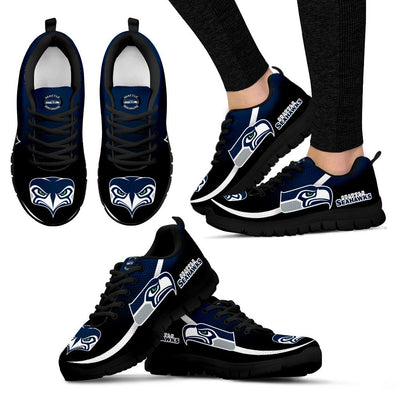 Mystery Straight Line Up Seattle Seahawks Sneakers