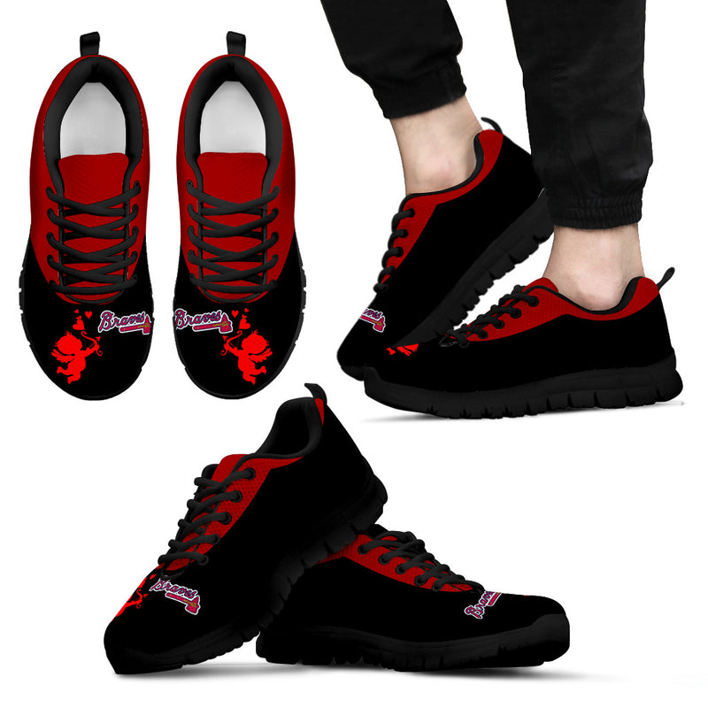 Cute Cupid Angel Background Atlanta Braves Sneakers