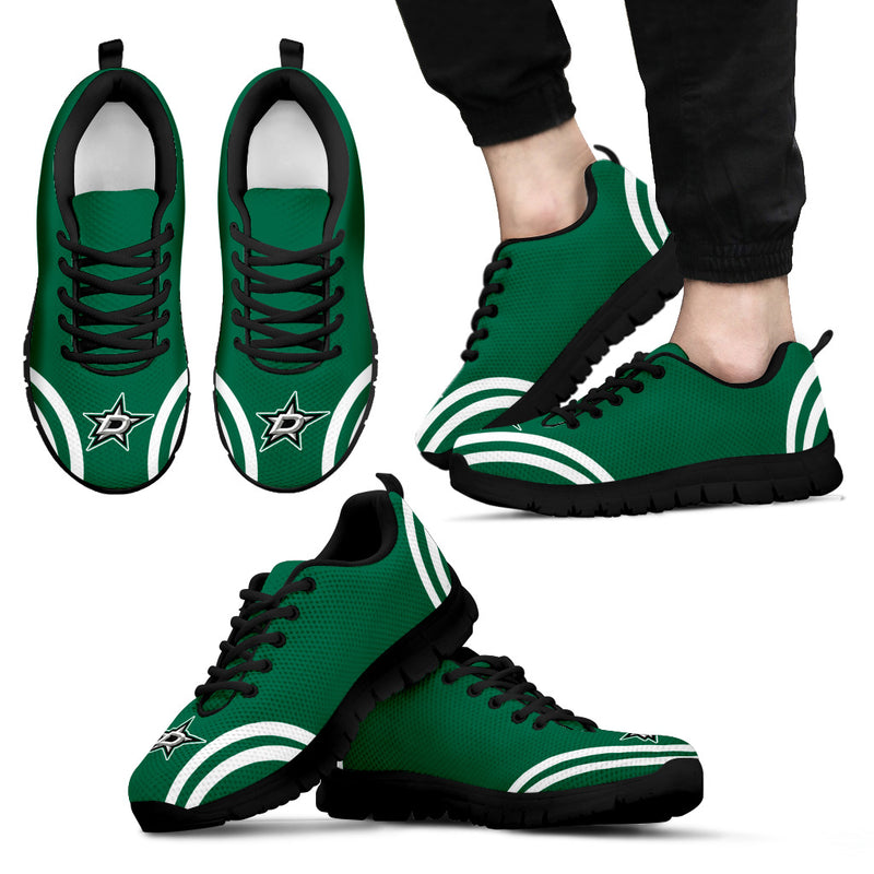 Lovely Curves Stunning Logo Icon Dallas Stars Sneakers