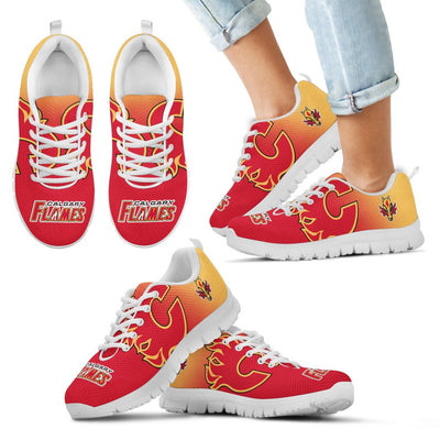 Colorfull Unofficial Calgary Flames Sneakers