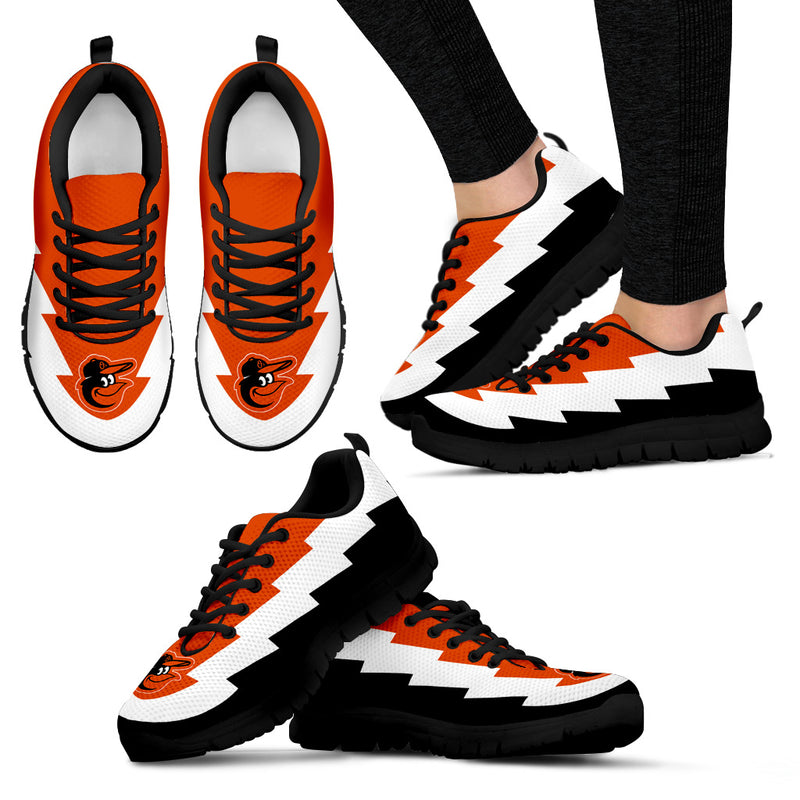 Pretty Cute Baltimore Orioles Sneakers Jagged Saws Creative Draw