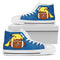 Pikachu Laying On Ball Los Angeles Dodgers High Top Shoes