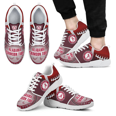 Awesome Alabama Crimson Tide Running Sneakers For Football Fan