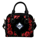 Valentine Rose With Thorns Tampa Bay Rays Shoulder Handbags