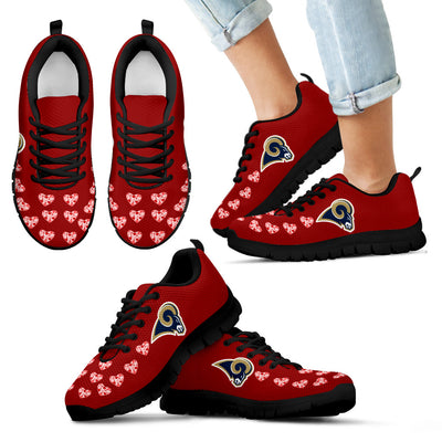 Love Extreme Emotion Pretty Logo Los Angeles Rams Sneakers