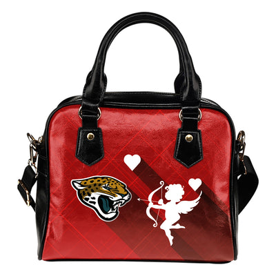 Superior Cupid Love Delightful Jacksonville Jaguars Shoulder Handbags