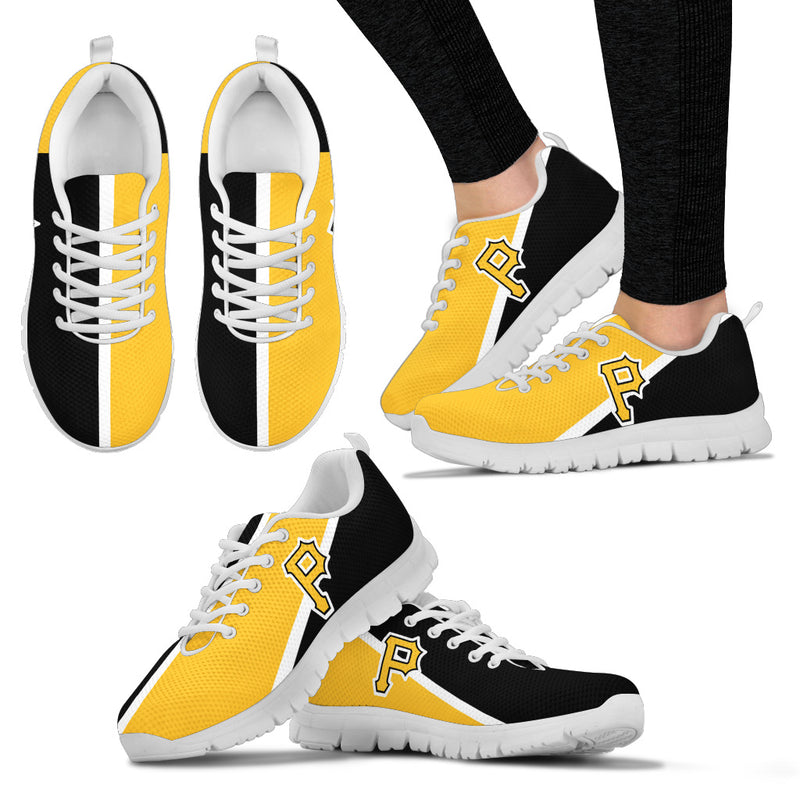 Dynamic Aparted Colours Beautiful Logo Pittsburgh Pirates Sneakers