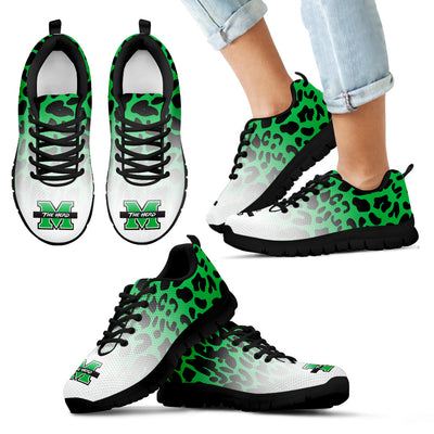 Leopard Pattern Awesome Marshall Thundering Herd Sneakers