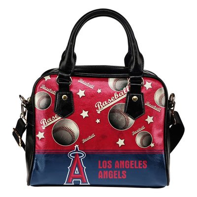 Personalized American Baseball Awesome Los Angeles Angels Shoulder Handbag