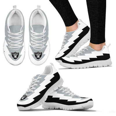 Jagged Saws Creative Draw Oakland Raiders Sneakers