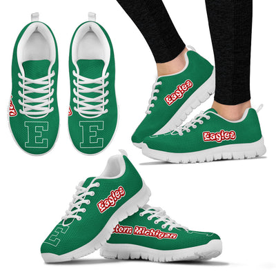 Magnificent Eastern Michigan Eagles Amazing Logo Sneakers