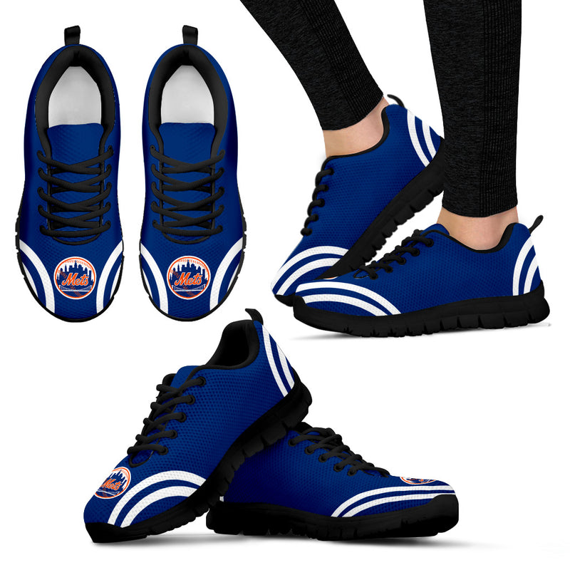 Lovely Curves Stunning Logo Icon New York Mets Sneakers
