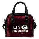 My Perfectly Valentine Fashion Green Bay Packers Shoulder Handbags