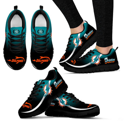 Mystery Straight Line Up Miami Dolphins Sneakers