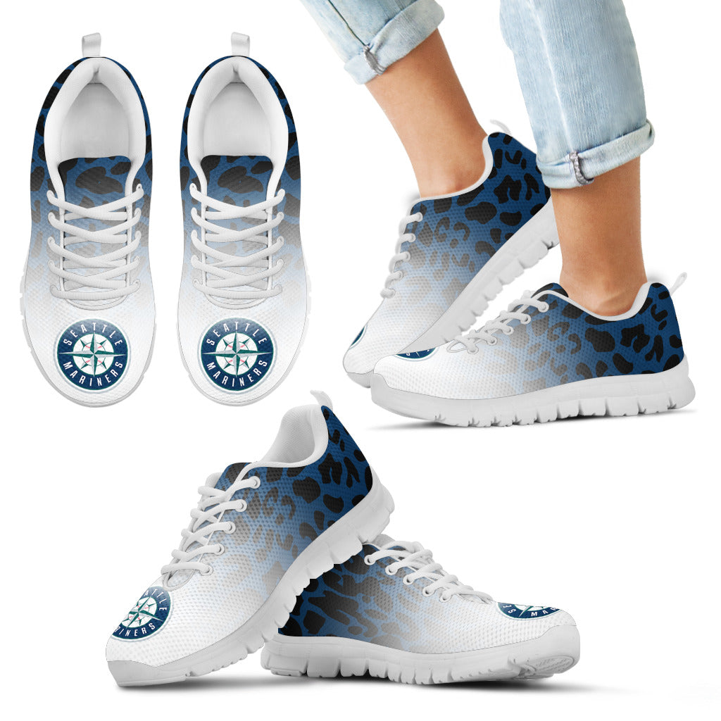 Leopard Pattern Awesome Seattle Mariners Sneakers