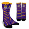 Polka Dots Lovely Ordered LSU Tigers Crew Socks