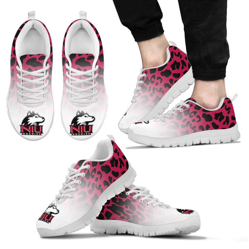 Leopard Pattern Awesome Northern Illinois Huskies Sneakers