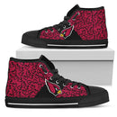 Perfect Cross Color Absolutely Nice Arizona Cardinals High Top Shoes