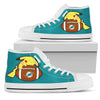 Pikachu Laying On Ball Miami Dolphins High Top Shoes