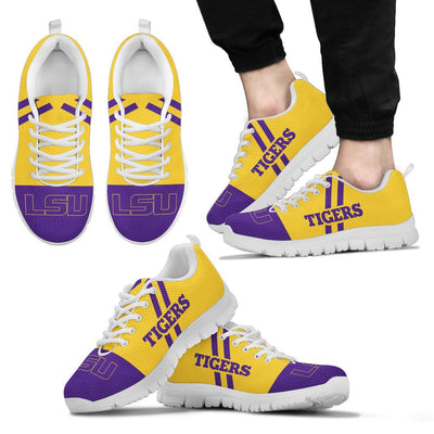 Line Stripe Logo Bottom LSU Tigers Sneakers