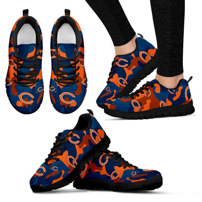 Chicago Bears Cotton Camouflage Fabric Military Solider Style Sneakers