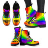 Colorful Rainbow Minnesota Vikings Boots