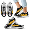 Cute Style Pittsburgh Steelers Sneakers Thunder Lightning Amazing Logo