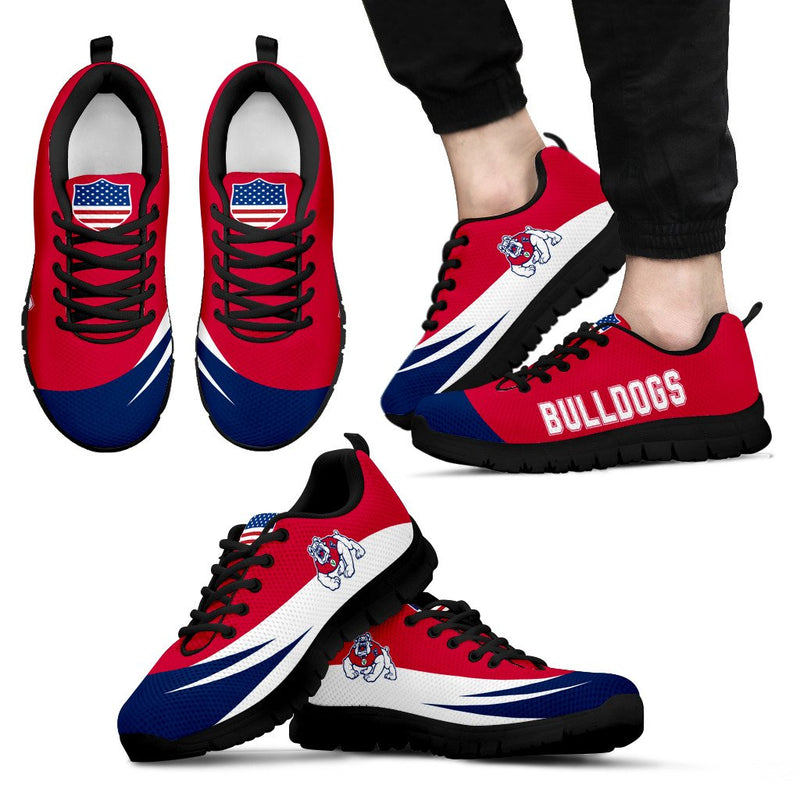 Awesome Gift Logo Fresno State Bulldogs Sneakers