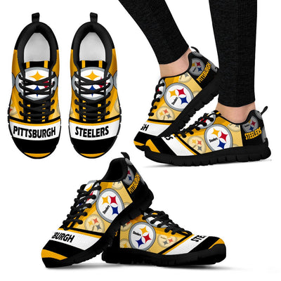 Three Impressing Point Of Logo Pittsburgh Steelers Sneakers