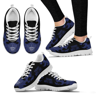 Tribal Flames Pattern Toronto Maple Leafs Sneakers