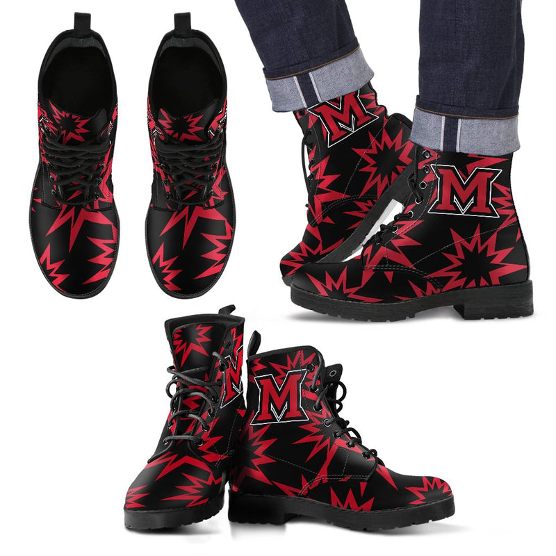 Dizzy Motion Logo Miami RedHawks Boots