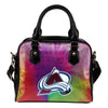 Rainbow Dynamic Mix Colours Gorgeous Colorado Avalanche Shoulder Handbags