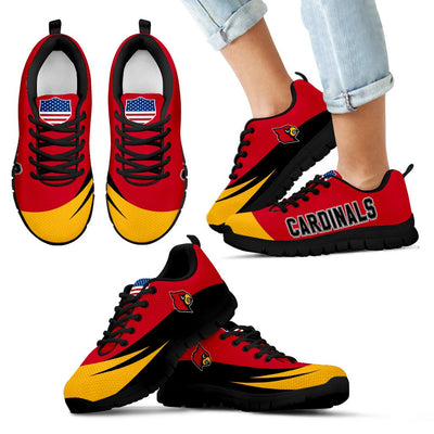 Awesome Gift Logo Louisville Cardinals Sneakers