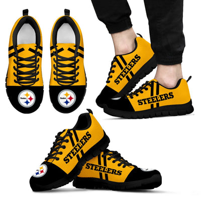 Line Stripe Logo Bottom Pittsburgh Steelers Sneakers