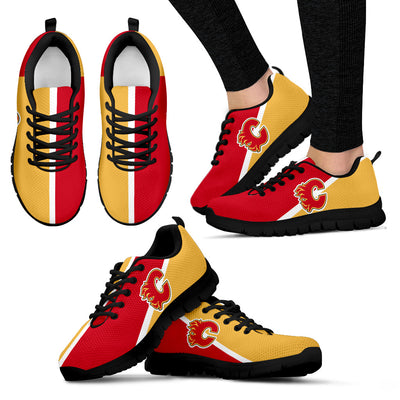 Dynamic Aparted Colours Beautiful Logo Calgary Flames Sneakers