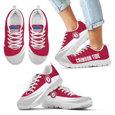 Awesome Gift Logo Alabama Crimson Tide Sneakers