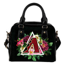 Arizona Diamondbacks Shoulder Handbags Floral Rose Valentine Logo