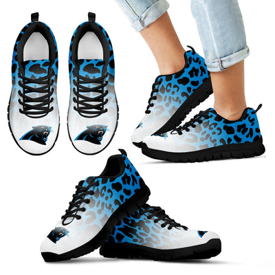 Leopard Pattern Awesome Carolina Panthers Sneakers