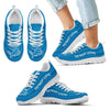 Wave Red Floating Pattern Detroit Lions Sneakers