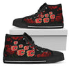 Lovely Rose Thorn Incredible Calgary Flames High Top Shoes