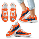 Perfect Denver Broncos Sneakers Thunder Lightning Amazing Logo