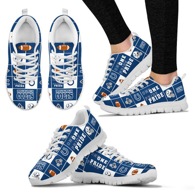 Colorful Pride Flag Indianapolis Colts Sneakers