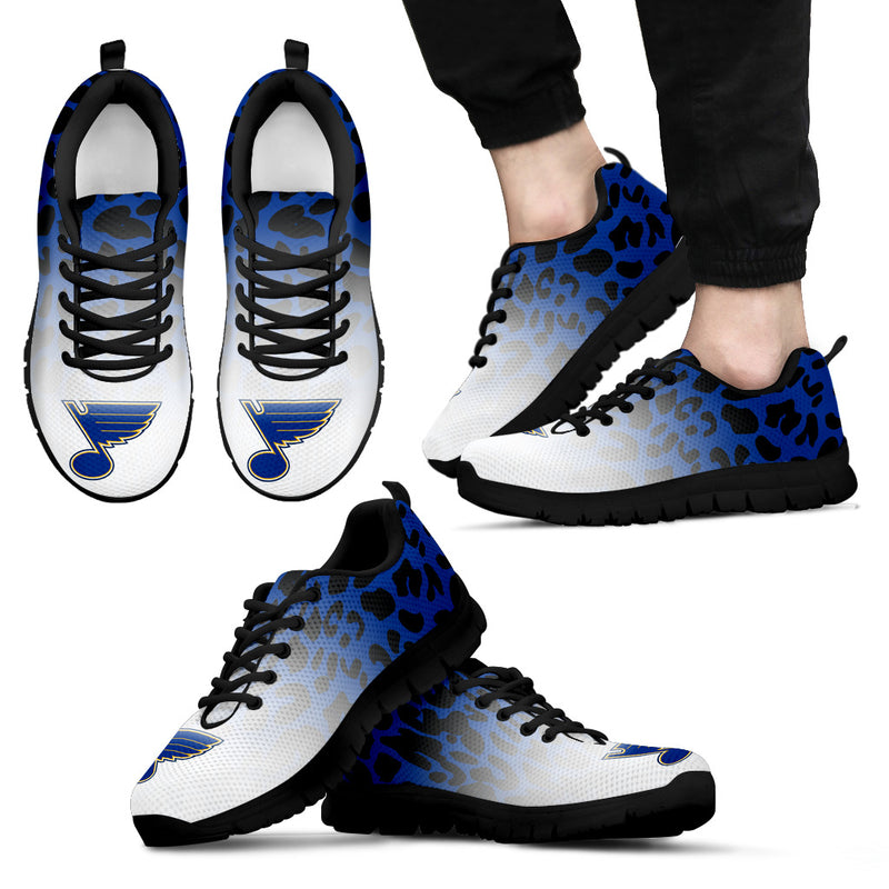 Beautiful St. Louis Blues Sneakers Leopard Pattern Awesome