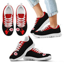 Cute Cupid Angel Background Cincinnati Reds Sneakers
