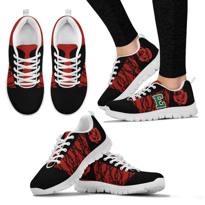 Rose Plant Gorgeous Lovely Logo Eastern Michigan Eagles Sneakers