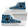 Puzzle Logo With Carolina Panthers High Top Shoes