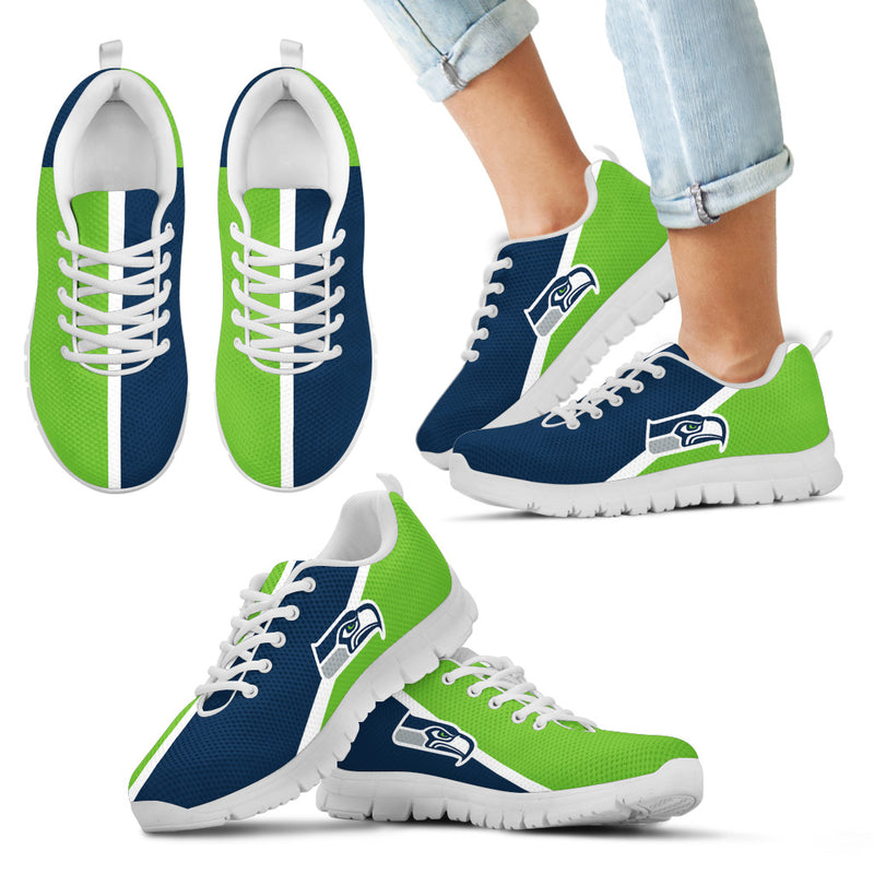 Dynamic Aparted Colours Beautiful Logo Seattle Seahawks Sneakers