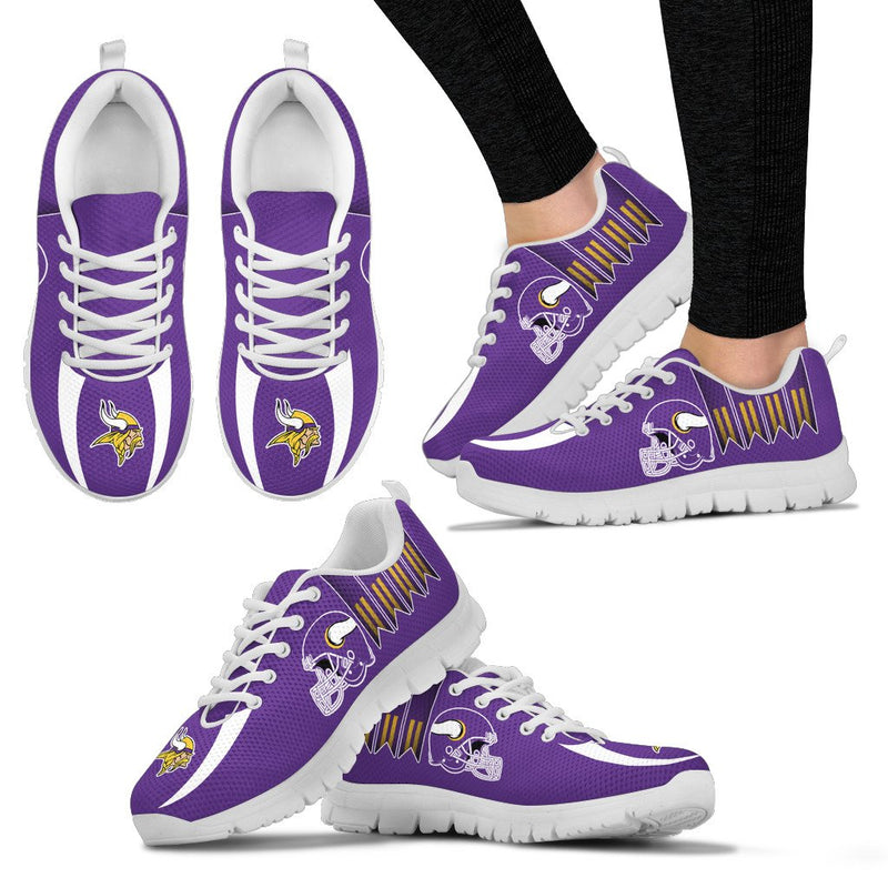 Vintage Four Flags With Streaks Minnesota Vikings Sneakers